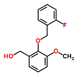 (2-((2-FLUOROBENZYL)OXY)-3-METHOXYPHENYL)METHANOL结构式