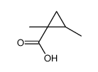 1,2-dimethylcyclopropane-1-carboxylic acid结构式