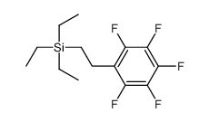 triethyl-[2-(2,3,4,5,6-pentafluorophenyl)ethyl]silane结构式