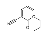 2-Cyano-2,4-pentadienoic acid propyl ester structure