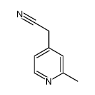 2-(2-methylpyridin-4-yl)acetonitrile Structure