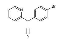 alpha-(4-bromophenyl)pyridine-2-acetonitrile structure