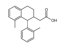 (8-methyl-1-o-tolyl-1,2,3,4-tetrahydro-[2]naphthyl)-acetic acid Structure