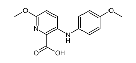 6-Methoxy-3-((4-Methoxyphenyl)amino)picolinic acid结构式