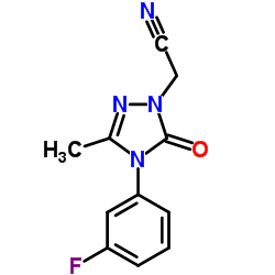 2-[4-(3-fluorophenyl)-3-methyl-5-oxo-1,2,4-triazol-1-yl]acetonitrile picture