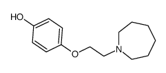 4-(2-azepan-4-ylethoxy)phenol结构式