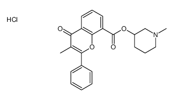 (1-methylpiperidin-3-yl) 3-methyl-4-oxo-2-phenylchromene-8-carboxylate,hydrochloride Structure