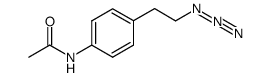 N-(4-(2-azidoethyl)phenyl)acetamide Structure