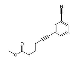 methyl 6-(3-cyanophenyl)hex-5-ynoate Structure