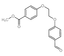 METHYL 4-(2-(4-FORMYLPHENOXY)ETHOXY)BENZOATE Structure