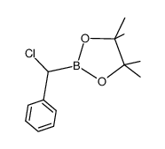 2-[chloro(phenyl)methyl]-4,4,5,5-tetramethyl-1,3,2-dioxaborolane结构式