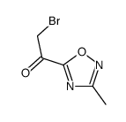 Ethanone, 2-bromo-1-(3-methyl-1,2,4-oxadiazol-5-yl)- (9CI) Structure