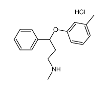 N-methyl-3-phenyl-(m-methylphenoxy)propylamine hydrochloride Structure