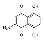 2-amino-5,8-dihydroxynaphthalene-1,4-dione Structure