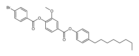 (4-octylphenyl) 4-(4-bromobenzoyl)oxy-3-methoxybenzoate Structure