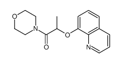 1-morpholin-4-yl-2-quinolin-8-yloxypropan-1-one Structure