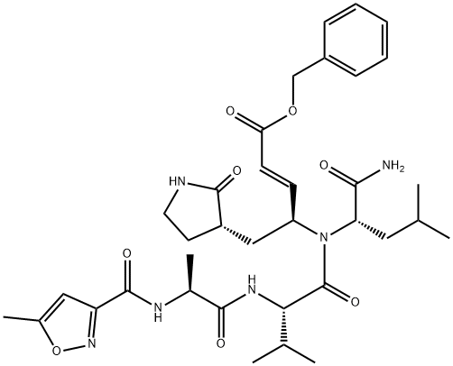 Mpro inhibitor N3结构式
