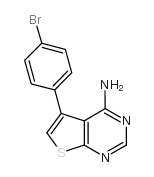 5-(4-bromophenyl)thieno[2,3-d]pyrimidin-4-amine structure