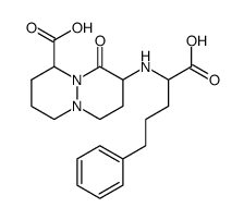 8-(1-carboxy-4-phenylbutylamino)-octahydro-9-oxopyridazo[1,2-a]pyridazine-1-carboxylic acid Structure