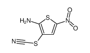 (2-amino-5-nitrothiophen-3-yl) thiocyanate Structure