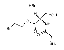 Glycyl-L-serin-2-bromethylester-hydrobromid结构式