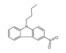 9-butyl-3-nitrocarbazole Structure