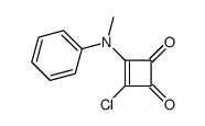 3-chloro-4-(N-methylanilino)cyclobut-3-ene-1,2-dione Structure
