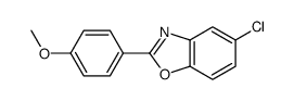 5-chloro-2-(4-methoxyphenyl)-1,3-benzoxazole结构式