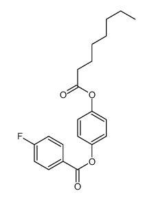 (4-octanoyloxyphenyl) 4-fluorobenzoate Structure