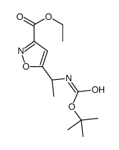 (R)-ETHYL 5-(1-((TERT-BUTOXYCARBONYL)AMINO)ETHYL)ISOXAZOLE-3-CARBOXYLATE Structure