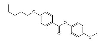 (4-methylsulfanylphenyl) 4-pentoxybenzoate结构式