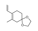 8-ethenyl-7-methyl-1,4-dioxaspiro[4.5]dec-7-ene结构式