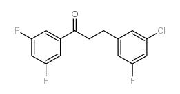 3-(3-CHLORO-5-FLUOROPHENYL)-3',5'-DIFLUOROPROPIOPHENONE结构式