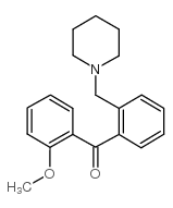 2-METHOXY-2'-PIPERIDINOMETHYL BENZOPHENONE结构式