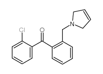 2-CHLORO-2'-(3-PYRROLINOMETHYL) BENZOPHENONE结构式