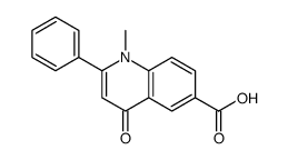 1-methyl-4-oxo-2-phenylquinoline-6-carboxylic acid结构式