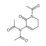 N-acetyl-N-(1-acetyl-6-oxo-2,3-dihydropyridin-5-yl)acetamide Structure