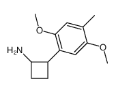 2-(2,5-dimethoxy-4-methylphenyl)cyclobutylamine structure