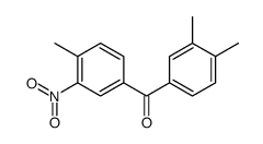 (3,4-dimethylphenyl)-(4-methyl-3-nitrophenyl)methanone Structure