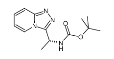 (R)-TERT-BUTYL (1-([1,2,4]TRIAZOLO[4,3-A]PYRIDIN-3-YL)ETHYL)CARBAMATE structure