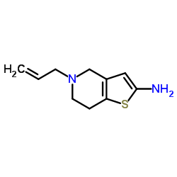 Thieno[3,2-c]pyridin-2-amine, 4,5,6,7-tetrahydro-5-(2-propenyl)- (9CI) structure