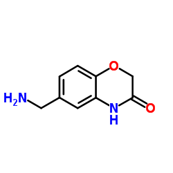 6-(Aminomethyl)-2H-1,4-benzoxazin-3(4H)-one结构式