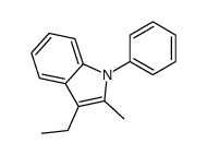 3-ethyl-2-methyl-1-phenylindole结构式