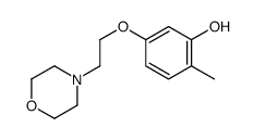 2-methyl-5-(2-morpholin-4-ylethoxy)phenol结构式