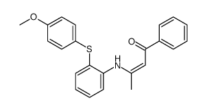 3-[2-(4-methoxyphenyl)sulfanylanilino]-1-phenylbut-2-en-1-one Structure
