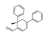 (6S)-6-methyl-4,6-diphenylcyclohexa-1,3-diene-1-carbaldehyde结构式