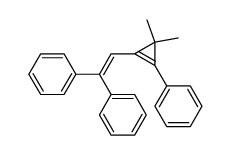 (2-(3,3-dimethyl-2-phenylcycloprop-1-enyl)ethene-1,1-diyl)dibenzene Structure