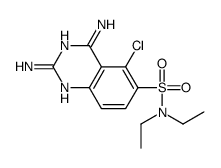 2,4-diamino-5-chloro-N,N-diethylquinazoline-6-sulfonamide Structure