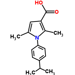 1-(4-Isopropylphenyl)-2,5-dimethyl-1H-pyrrole-3-carboxylic acid Structure