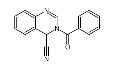 3-benzoyl-3,4-dihydro-4-quinazolinecarbonitrile Structure
